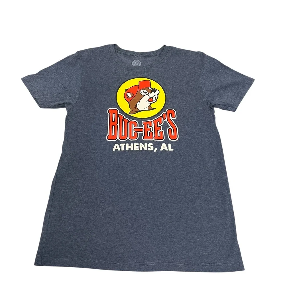 BUC‎ EES Athens AL Graphic T Shirt Kids Size Youth Large Blue NWOT